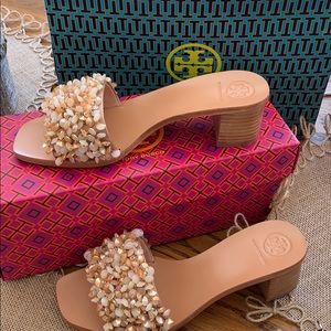Tory Burch Logan Slide Rose/Natural